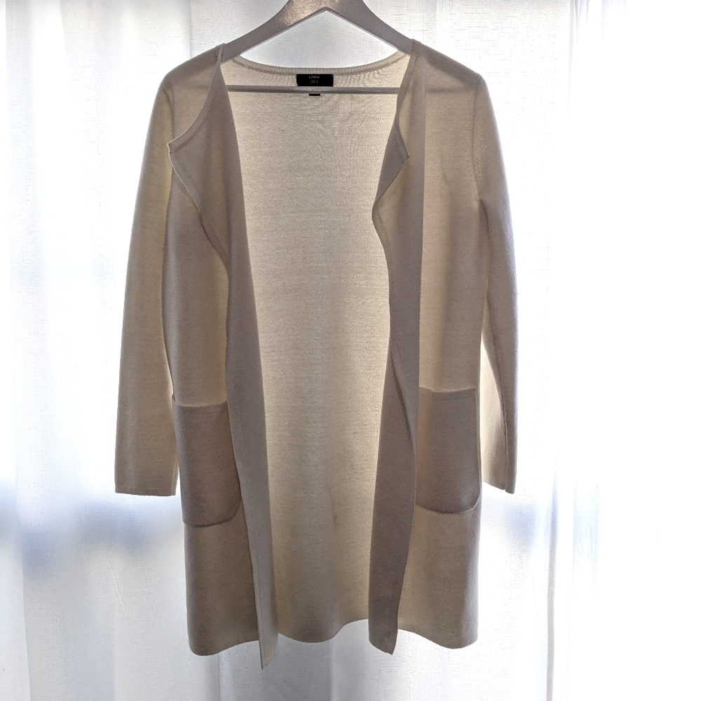 J.Crew Open Front Long Duster Cardigan